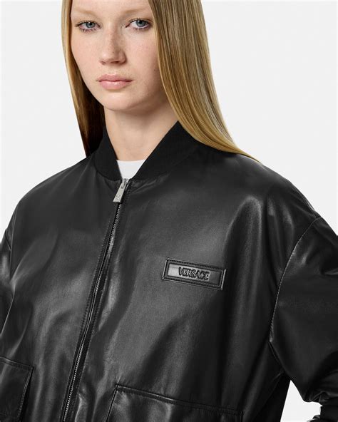 versace collection capospalla blouson|Leather Blouson Jacket Black .